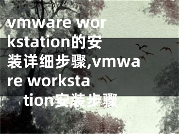 vmware workstation的安裝詳細(xì)步驟,vmware workstation安裝步驟