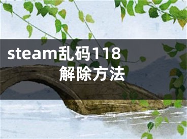 steam亂碼118解除方法