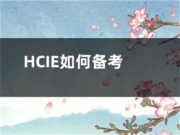 HCIE如何備考