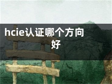 hcie認(rèn)證哪個(gè)方向好