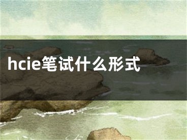 hcie筆試什么形式