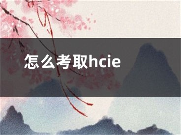 怎么考取hcie