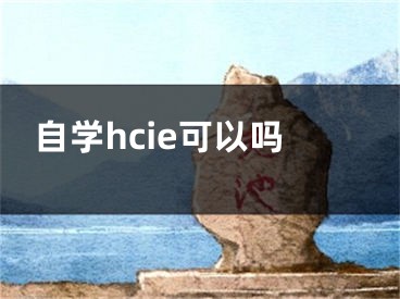 自學(xué)hcie可以嗎