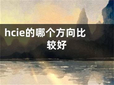 hcie的哪個(gè)方向比較好