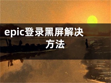 epic登錄黑屏解決方法