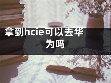 拿到hcie可以去華為嗎