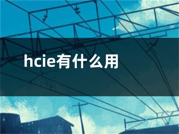 hcie有什么用