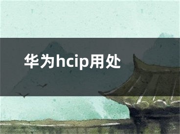 華為hcip用處