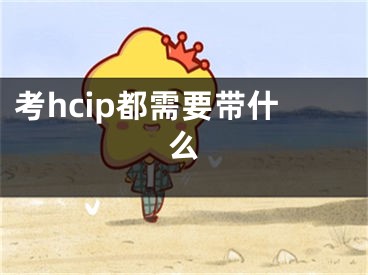 考hcip都需要帶什么