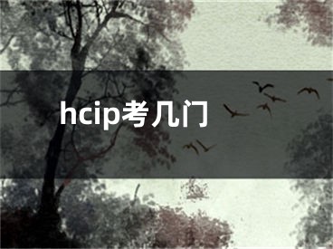 hcip考幾門(mén)