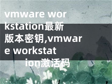 vmware workstation最新版本密鑰,vmware workstation激活碼