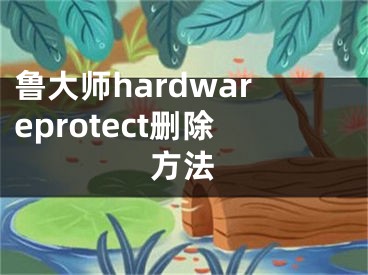 魯大師hardwareprotect刪除方法