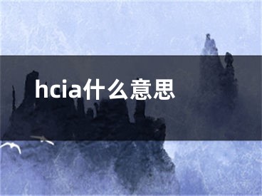 hcia什么意思