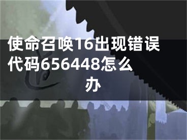 使命召喚16出現(xiàn)錯誤代碼656448怎么辦