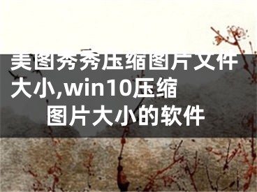 美圖秀秀壓縮圖片文件大小,win10壓縮圖片大小的軟件