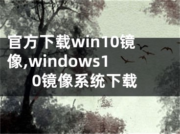 官方下載win10鏡像,windows10鏡像系統(tǒng)下載