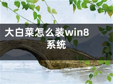 大白菜怎么裝win8系統(tǒng)