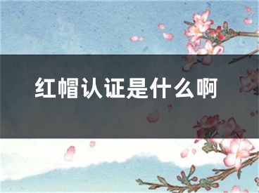 紅帽認(rèn)證是什么啊