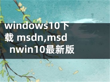 windows10下載 msdn,msdnwin10最新版