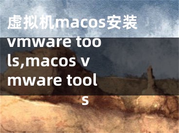 虛擬機(jī)macos安裝vmware tools,macos vmware tools