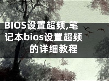 BIOS設置超頻,筆記本bios設置超頻的詳細教程