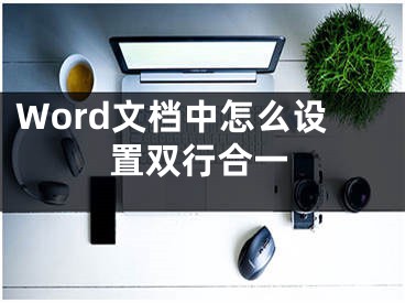 Word文檔中怎么設置雙行合一