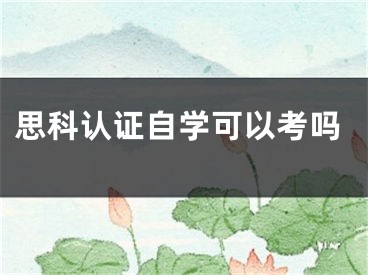 思科認(rèn)證自學(xué)可以考嗎