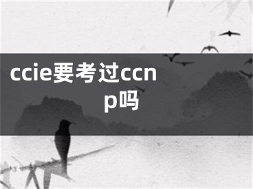 ccie要考過ccnp嗎