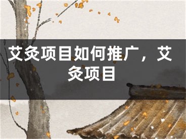 艾灸項(xiàng)目如何推廣，艾灸項(xiàng)目