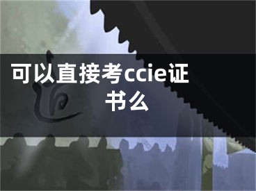 可以直接考ccie證書么