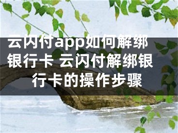 云閃付app如何解綁銀行卡 云閃付解綁銀行卡的操作步驟