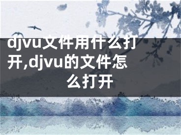 djvu文件用什么打開,djvu的文件怎么打開