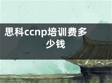 思科ccnp培訓(xùn)費多少錢