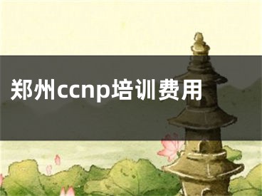 鄭州ccnp培訓(xùn)費用