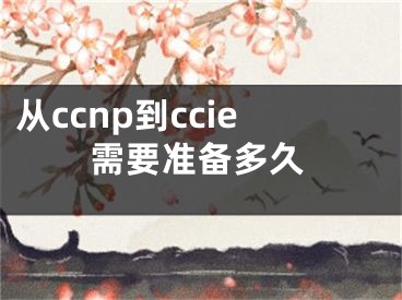 從ccnp到ccie需要準(zhǔn)備多久