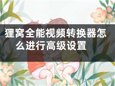 貍窩全能視頻轉(zhuǎn)換器怎么進(jìn)行高級(jí)設(shè)置 