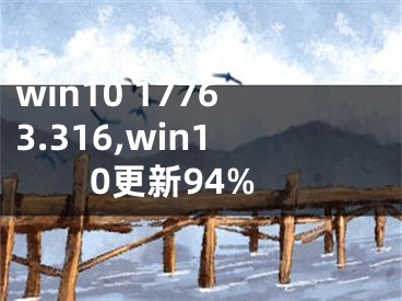 win10 17763.316,win10更新94%