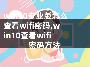 win10專業(yè)版怎么查看wifi密碼,win10查看wifi密碼方法