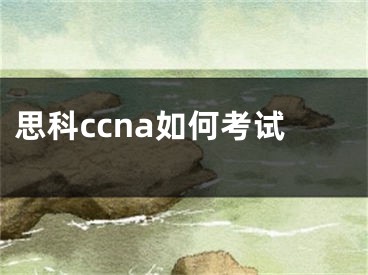 思科ccna如何考試