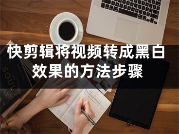 快剪輯將視頻轉(zhuǎn)成黑白效果的方法步驟