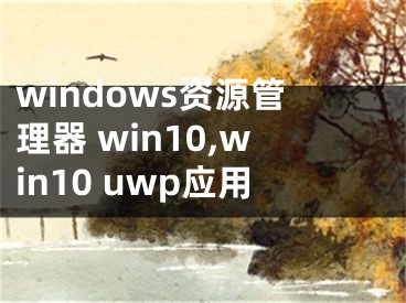 windows資源管理器 win10,win10 uwp應(yīng)用