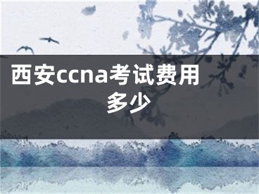 西安ccna考試費(fèi)用多少