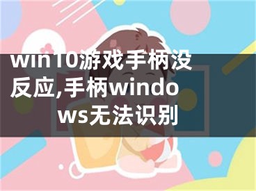 win10游戲手柄沒反應(yīng),手柄windows無法識(shí)別