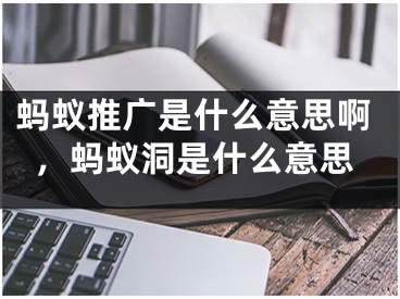 螞蟻推廣是什么意思啊，螞蟻洞是什么意思