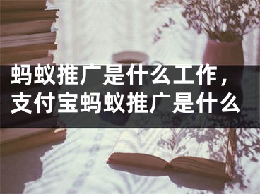 螞蟻推廣是什么工作，支付寶螞蟻推廣是什么