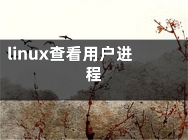 linux查看用戶進程