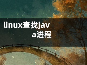 linux查找java進程