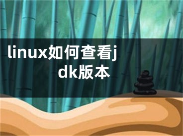 linux如何查看jdk版本