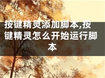 按鍵精靈添加腳本,按鍵精靈怎么開(kāi)始運(yùn)行腳本