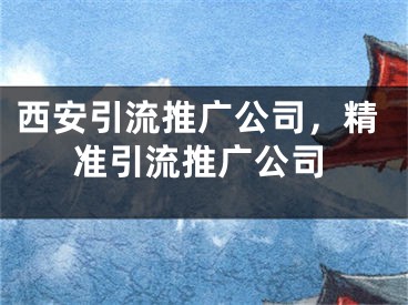 西安引流推廣公司，精準(zhǔn)引流推廣公司